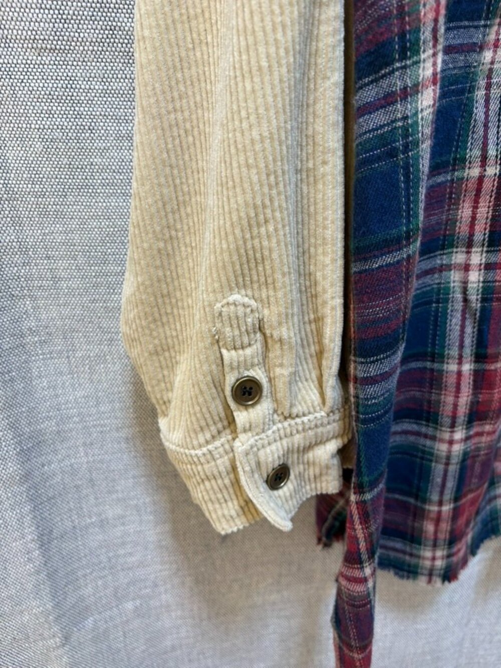 Natural Life Carter Applique Flannel Shirt, Cream Star L/XL - Picture 7 of 10